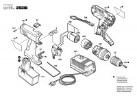 Bosch 0 601 948 455 Gsr 14,4 Ve-2 Cordless Screw Driver 14.4 V / Eu Spare Parts